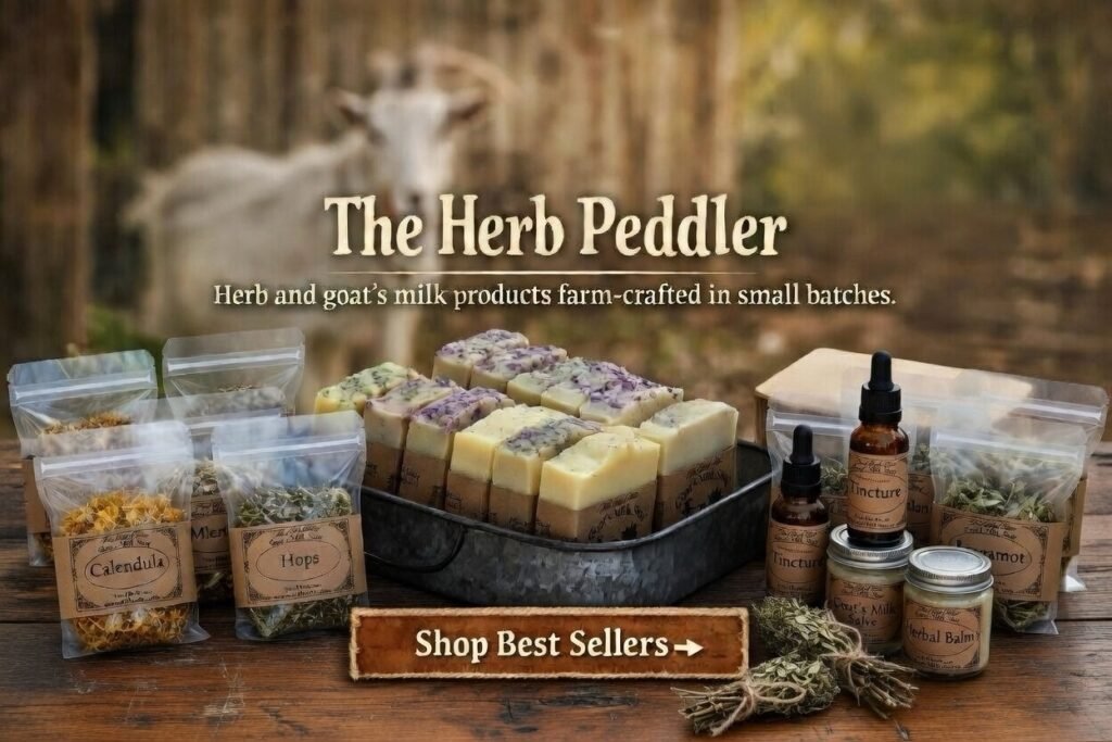 Shop with The Herb Peddler for high quality herbal and goat's milk products