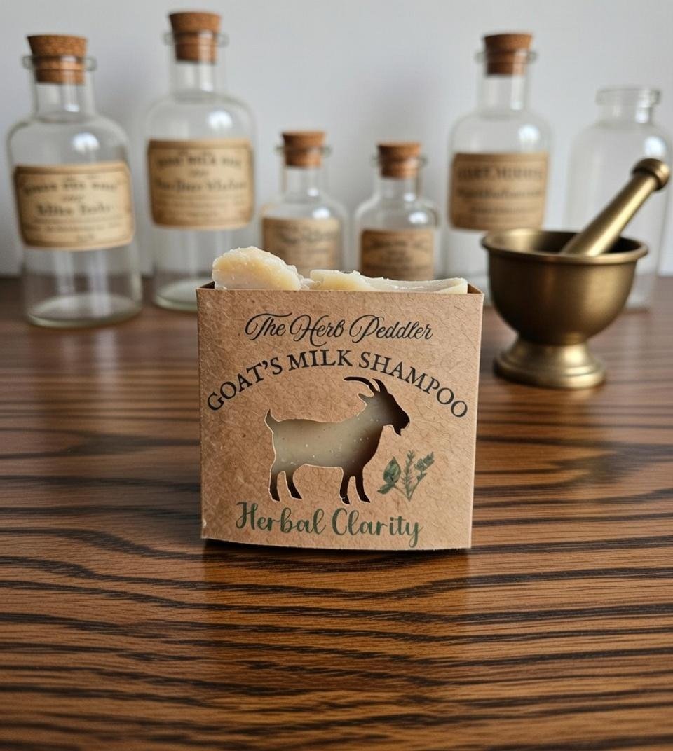 Goat's Milk Shampoo Herbal Clarity for deep cleaning