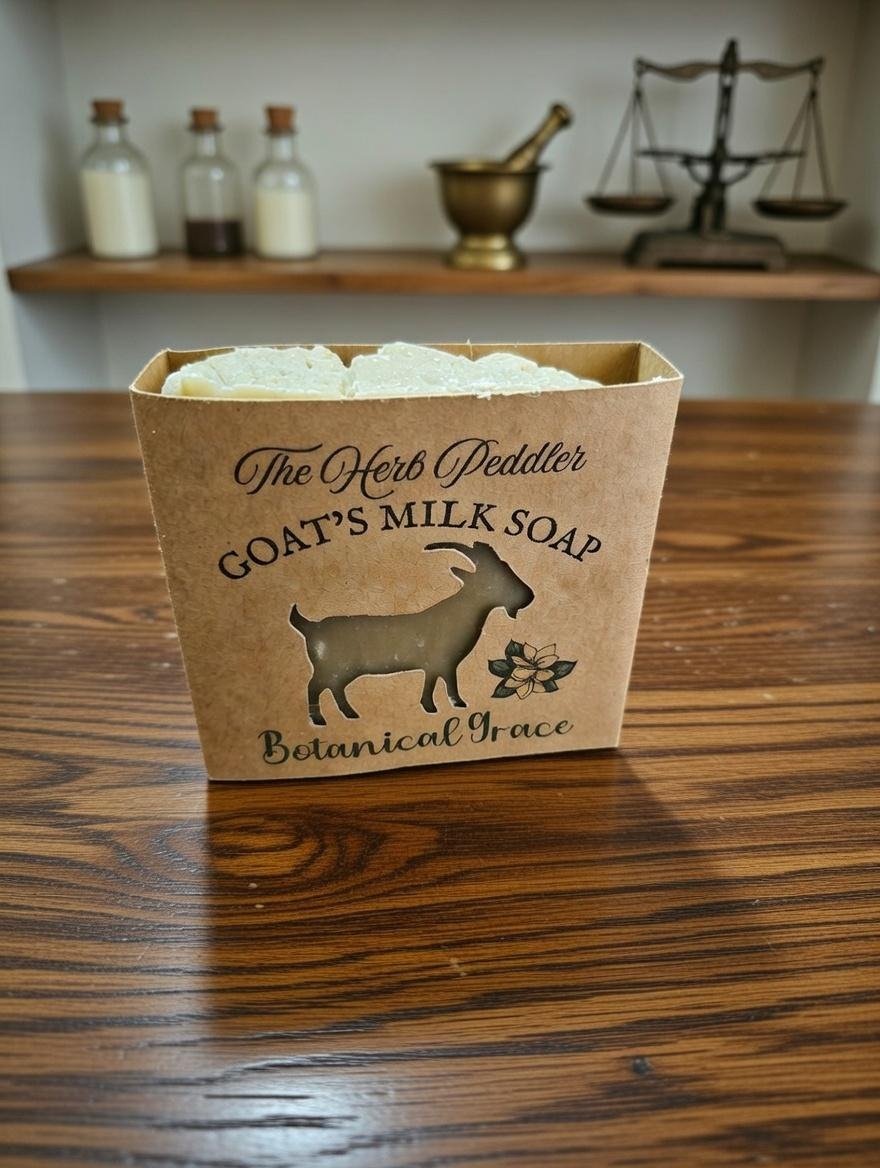Goat's Milk Soap - Botanical Grace Hot Process with Ylang Ylang and Petitgrain essential oils