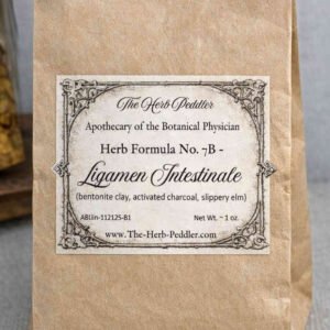 Ligamen Intestinale intestinal support formula with toning herbs in a paper sack - The Herb Peddler