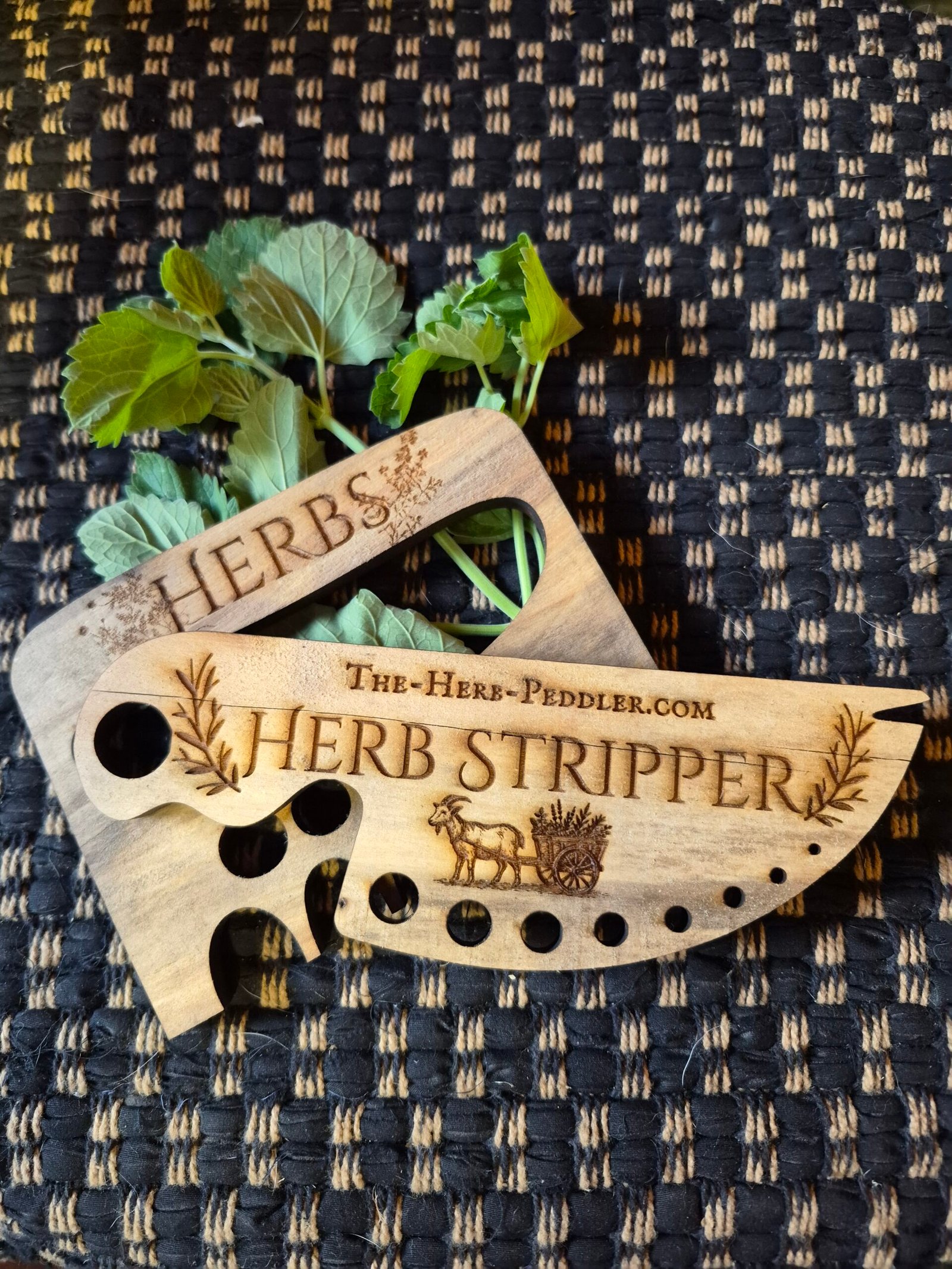 Herb strippers handcrafted from Appalachian box elder maple